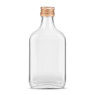 200 ml sklenené fľaše (10 ks) s uzáverom - na vodku, tinktúru, darček