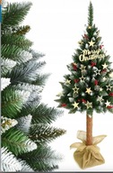 REAL FOTO Vianočný stromček diamantová borovica na kmeni 180cm