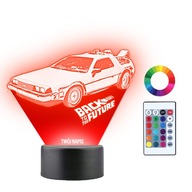 Darček 3D LED nočnej lampy Návrat do budúcnosti Darček 3D LED nočnej lampy Návrat do budúcnosti