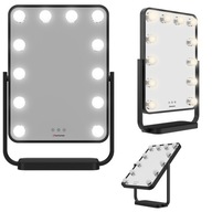 Make-up zrkadlo s LED osvetlením, veľké, 30x41cm Make-up zrkadlo s LED osvetlením, veľké, 30x41cm