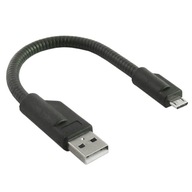Kábel USB 2.0 Zástrčka A – Zástrčka micro-B (pevná)