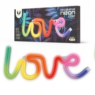 Neónová LED nočná lampa s nápisom LOVE na stenu RGB farebný Bluetooth darček Neónová LED nočná lampa s nápisom LOVE na stenu RGB farebný Bluetooth darček