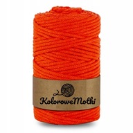 String tkané s jadrovým makrámom 5 mm 100m oranžovou farbou String tkané s jadrovým makrámom 5 mm 100m oranžovou farbou