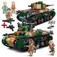 Bloky TANK Typ 97 JAPONSKÁ armáda + ZBRANE LEGO