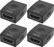 Adaptér Hama - HDMI 4K zásuvka čierna x4