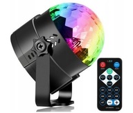 RGB LED projektor disco guľa + diaľkové ovládanie