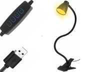 24 LED ŠKOLSKÉ LAMPY, USB KLIP