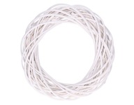Prútený veniec, ringo, 40 cm, biely, veľký, hr Prútený veniec, ringo, 40 cm, biely, veľký, hr