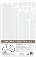 Samolepky na bicykel bezfarebný ochranný lesk Samolepky na bicykel bezfarebný ochranný lesk