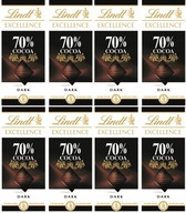 8x100g LINDT Excellence horká čokoláda 70% kakaa