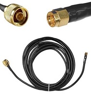 Hotový anténny konektor 8m Nm/SMAm, kábel RF-240