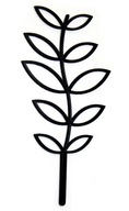 Rastlinná kvetinová podpera, pergolový rebrík, H20