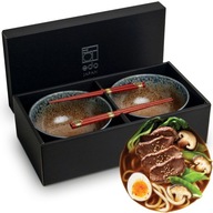 Sada hnedomodrých misiek 17cm pre Udon Ki Sada hnedomodrých misiek 17cm pre Udon Ki