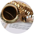 WAFLOVÝ PAPIER HUDOBNÝ SAXOFÓN SAXOFÓN 22-29CM WAFLOVÝ PAPIER HUDOBNÝ SAXOFÓN SAXOFÓN 22-29CM