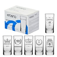 Krosno Shot gravírované poháre na vodku 40ml Krosno Shot gravírované poháre na vodku 40ml