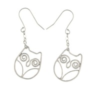 Strieborné náušnice Charming Owls, 925, pár Strieborné náušnice Charming Owls, 925, pár