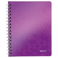 Kockovaný zápisník A5/80 LEITZ Wow fialový