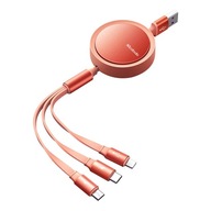 Mcdodo CA-7252 3v1 USB kábel, zaťahovací, 1,2 m (oranžový)