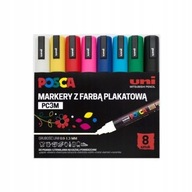 Popisovač UNI POSCA s farbou, sada 8 farieb Popisovač UNI POSCA s farbou, sada 8 farieb