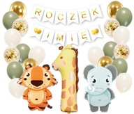 Zvieracie balóniky ROK STARÉ dekorácie zoo safari Zvieracie balóniky ROK STARÉ dekorácie zoo safari