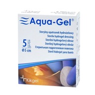 Aqua-gel hydrogélový obväz 5 cm 5 ks.