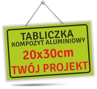UV tlač Plaketa Nálepka Nápis BOZP - Kompozit 20x30cm