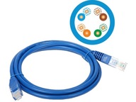 Patchcord U/UTP 5e Alantec RJ-45 1m modrý x 20 Patchcord U/UTP 5e Alantec RJ-45 1m modrý x 20