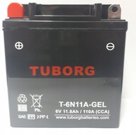 Gélová batéria Tuborg 6N11A-3A 6V WSK MZ ETZ
