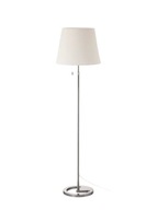 IKEA NYFORS Stojacia lampa, poniklovaná biela