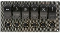 VODEODOLNÝ ELEKTRICKÝ PANEL 12/24V 6 SPÍNAČOV VODEODOLNÝ ELEKTRICKÝ PANEL 12/24V 6 SPÍNAČOV