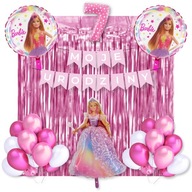Súprava balónov pre bábiky Barbie Moje 7. narodeniny Banner Súprava balónov pre bábiky Barbie Moje 7. narodeniny Banner