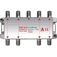 Rozbočovač signálu s 8 výstupmi AXING SVE 8-01 Rozbočovač signálu s 8 výstupmi AXING SVE 8-01