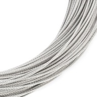 Oceľové lanové lano, NEREZOVÝ INOX, kyselinovzdorné, výplet, 7x19, 1,5 mm, 100m Oceľové lanové lano, NEREZOVÝ INOX, kyselinovzdorné, výplet, 7x19, 1,5 mm, 100m