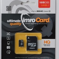 Pamäťová karta Imro 128GB class 10 UHS-3 + adaptér