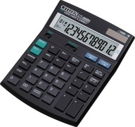 Kancelársky kalkulátor Citizen CT-666 s 12 číslicami čiernej farby
