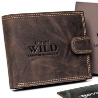 Always Wild pánska peňaženka na zips z prírodnej kože Always Wild pánska peňaženka na zips z prírodnej kože