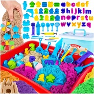 Kinetic Sand Colors Set XXL 4,5 kg Forms Letters Sandbox Pool Kinetic Sand Colors Set XXL 4,5 kg Forms Letters Sandbox Pool