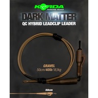 Korda Dark Matter Leader QC Hybrid Clip 40lb 50cm Gravel Korda Dark Matter Leader QC Hybrid Clip 40lb 50cm Gravel