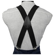 Dlhé traky na nohavice dvojité X Strong čierne 140 cm pre vysokých Dlhé traky na nohavice dvojité X Strong čierne 140 cm pre vysokých
