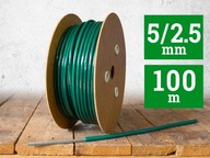 Lanko z PVC 2,5/5mm 100m zelené 1x19