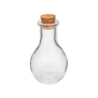 Sklenená fľaša na korálky 4,9x8,8cm 1ks