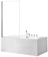 Kúpeľňová zástena 70x140 na vaňu, skladacia, sklenená6