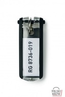 Odolné kľúčenky KEY CLIP 6 ks čierne Odolné kľúčenky KEY CLIP 6 ks čierne