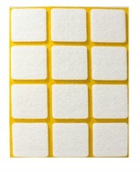 Sada 10 kusov bielych plstených podložiek 28x28 Sada 10 kusov bielych plstených podložiek 28x28