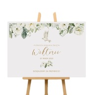 Personalizovaný plagát k prvému svätému prijímaniu, biele kvety, 50 x 70 cm Personalizovaný plagát k prvému svätému prijímaniu, biele kvety, 50 x 70 cm
