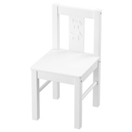 IKEA KRITTER Detská stolička, BIELE drevo