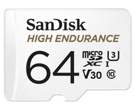64 GB 100 MB/S microSDHC KARTA SanDisk MONITOROVANIE