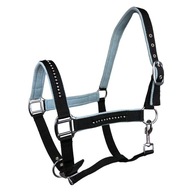 York Quartz konská ohlávka čierno-šedá Pony York Quartz konská ohlávka čierno-šedá Pony