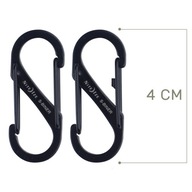 Nite Ize S-Biner Carabiner #1 Black 2 Pack