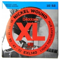 Struny pre elektrickú gitaru D'Addario EXL 10-52 Struny pre elektrickú gitaru D'Addario EXL 10-52